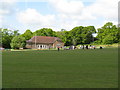 TQ1227 : Youth cricket match on the village green at Barns green by Dave Spicer