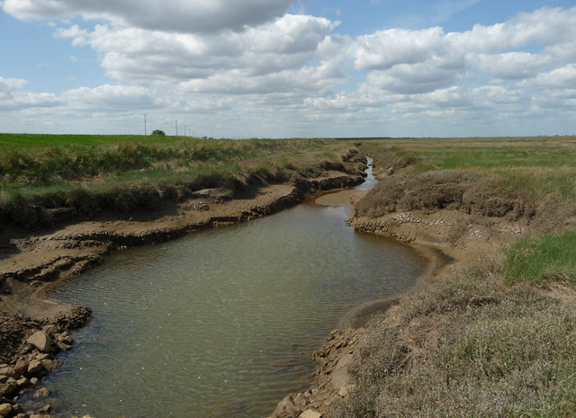 Drainage channel in saltmarsh