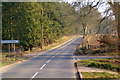 Kirriemuir / Glamis Road at its junction with Newton of Glamis Road