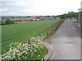 Looking from the BT Assessment Centre towards houses in Widley