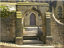SE1526 : St Mary's Church, Wyke, Lych gate by Alexander P Kapp
