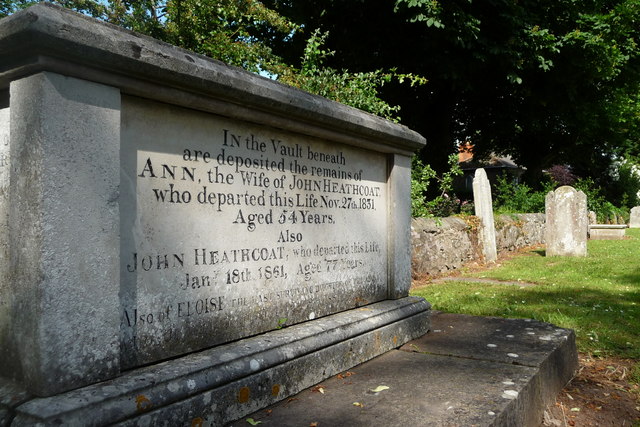 Tiverton : St Peter's Church - Heathcoat's Grave
