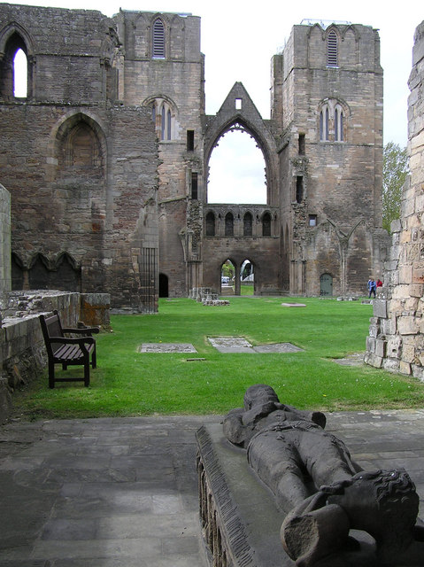 Interior, Elgin Cathedral (5) by Kenneth  Allen