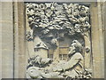 SU2499 : Relief Carving of William Morris, Kelmscott by White Socks