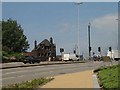 A busy junction on the A5053