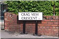 Crag View Crescent  sign - New Style, Oughtibridge