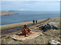 NL5580 : Rusted pump on Berneray by Russel Wills