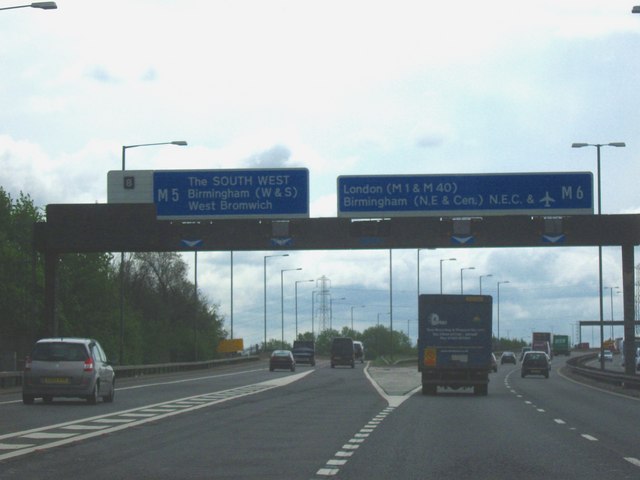 M5 Motorway to the Southwest Starts... © Roy Hughes :: Geograph Britain