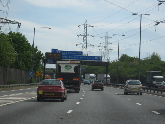 M6 Motorway Heading South - Approaching... © Roy Hughes :: Geograph ...