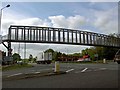 Footbridge over the A1 at Great Ponton