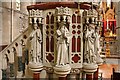 St John the Baptist Church, Holland Road, London W14 - Pulpit detail