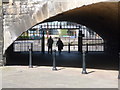 Sheffield: pedestrian archway to Victoria Quays