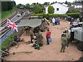 Display of wartime equipment by Churston Station