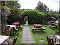 Outdoor setting at Quaintways Tea Rooms in Penshurst Road