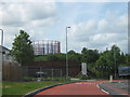 Disused Railway Embankment, Rocky Lane, Aston With Claret & Blue Gasometers in distance