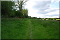 Footpath north of Rowfold Grange