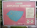 TQ4683 : Rippleside Cemetery sign by Geographer