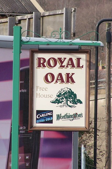 The Royal Oak Pub Sign, Blackburn Road, Sheffield