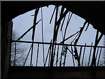 SJ3665 : The destruction of St Matthew’s Saltney Ferry #6  - The remains of the roof by John S Turner