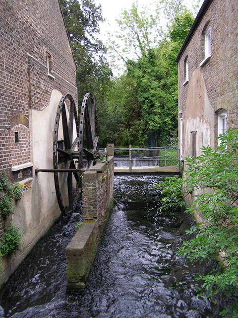 Morden Hall - Mill race and wheel