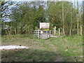 Entrance (or exit) of the Stonelees nature reserve