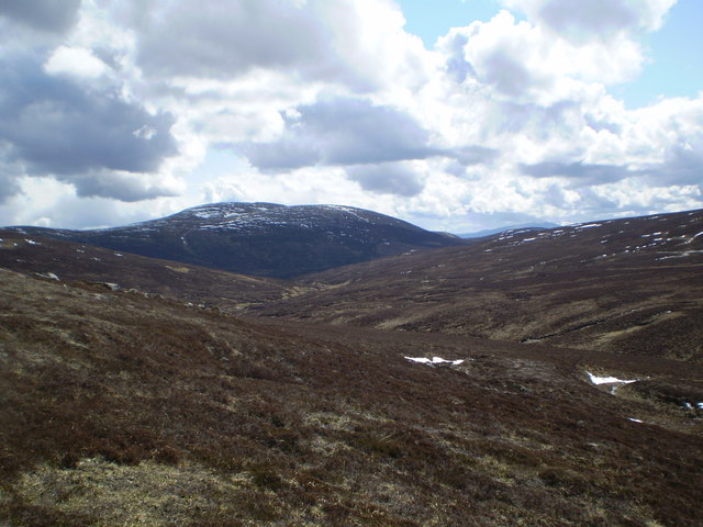 Tarf headwaters with view to Beinn Dearg