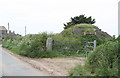 Camouflaged wartime bunker at Trebehor