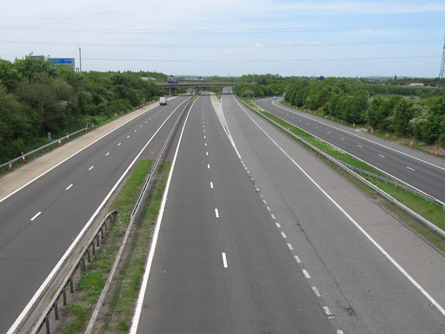 M20 Motorway leading to M25 Junction 3 © David Anstiss :: Geograph ...