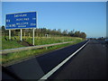 Motorway sign on M6