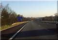 M6 motorway sign showing the distance to the next junction