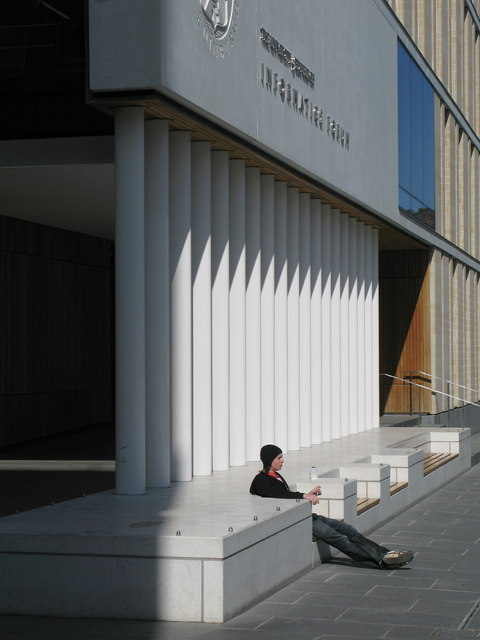 Entrance to Informatics Forum, Edinburgh University