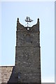 The Weather vane at the top of the tower of Nefyn old Church