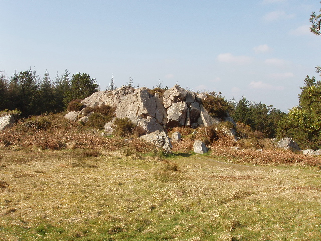 Rock outcrop on Forth Mountain