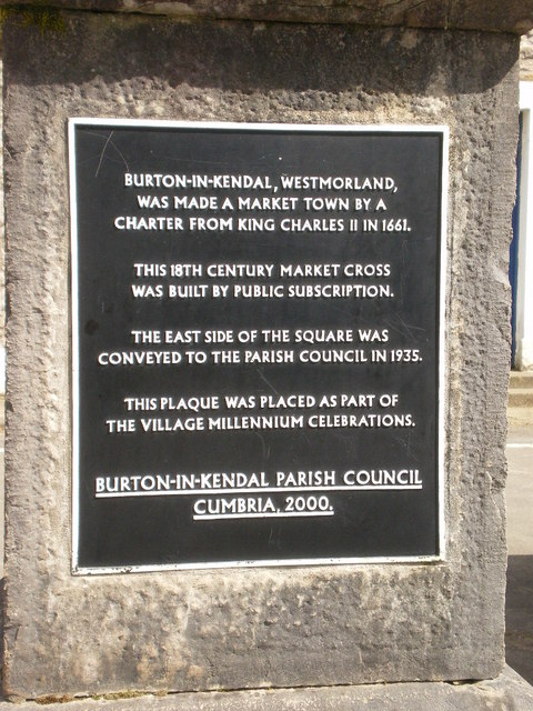 Market cross, Main Street, Burton-in-Kendal