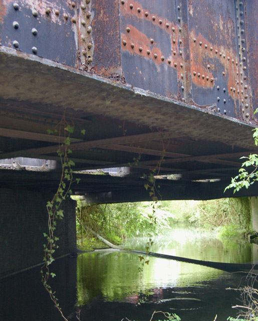 Disused railway bridge over disused... © Andy F :: Geograph Britain and ...