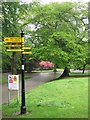 Rea Valley Cyclepath, Signpost Cannon Hill Park