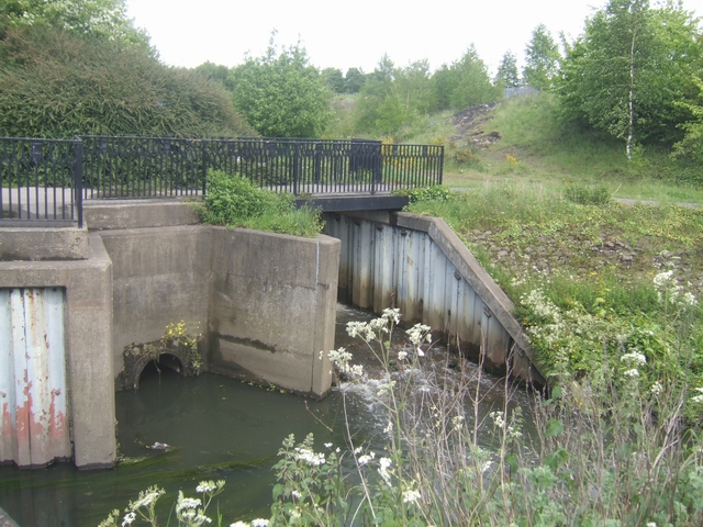 Confluence of Sneyd Brook and River Tame