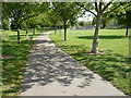 Footpath through the park, East Street, Colchester