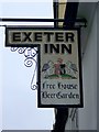 Sign for the Exeter Inn, Ashburton