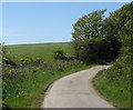 Bend in the road between the mill and the smithy