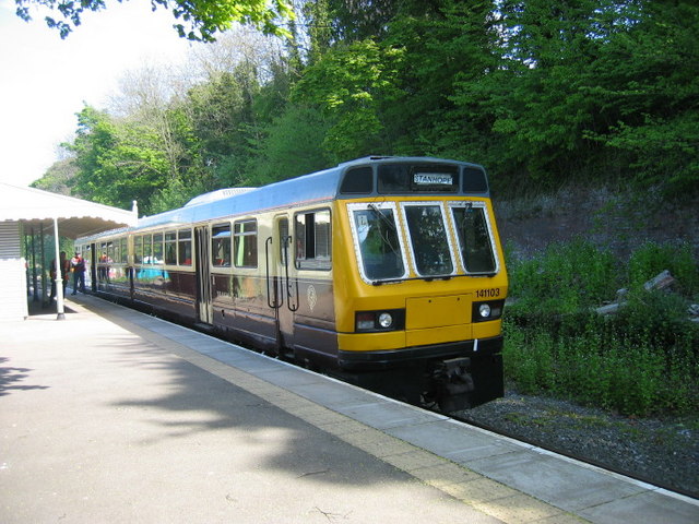 Train at Wolsingham railway station