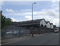 Covered  goods siding at  Luton Station