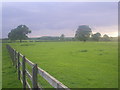 Fence and Fields near High Woodhall Lane