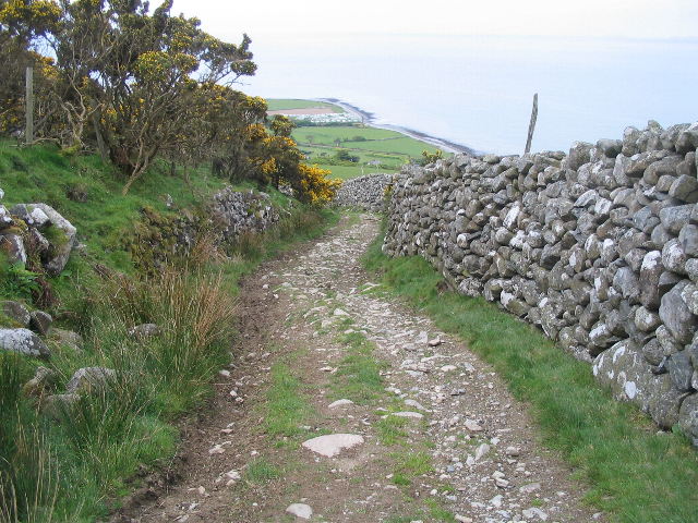 Steep track above Llwyngwril