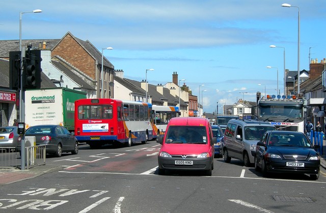 Traffic In Main Street, Newton-On-Ayr