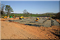 The construction of a car park at Borders General Hospital, Melrose