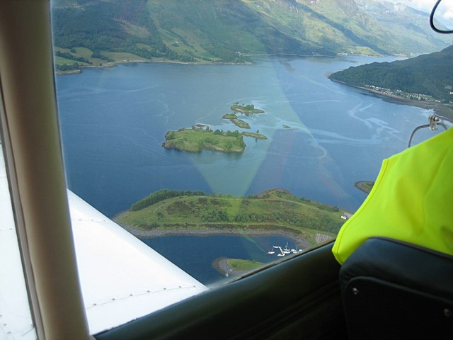 Cockpit view of Eilean Munde Loch Leven
