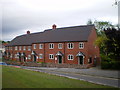 Newly built terrace of cottages