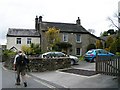 Houses in Grassington beside Dalesway