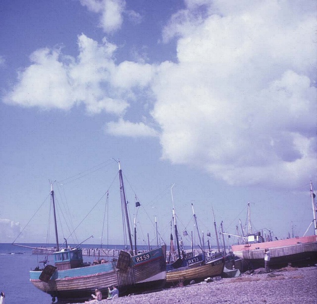 Fishing boats at Hastings, 1967
